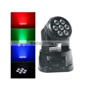 mini 7pcsX10w LED stage lights rgbw 4in1 led moving head wash light
