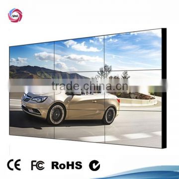 Ultra narrow bezel HD 46" commercial building LCD splicing video wall display