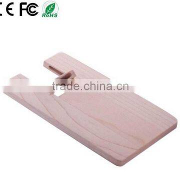 Best promotional wood made usb credit card logo printing gifts gadgets