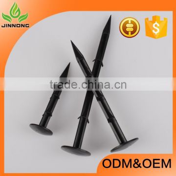 black color PP plastic nails for fixing agricultural membrane