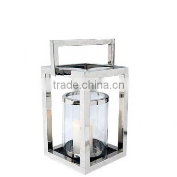 Stainless steel wholesale hurricane lamps & Lanterns With Mirror Polished