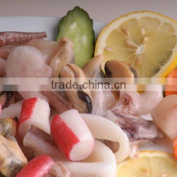 Frozen mixed seafood bags