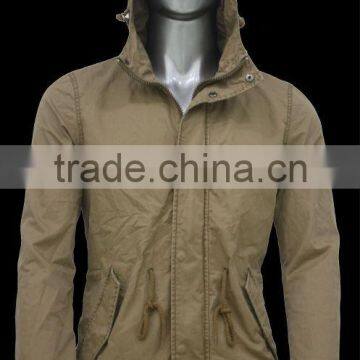 Manufacturer 2015 Men's Parka Garment Dyed Jacket OEM