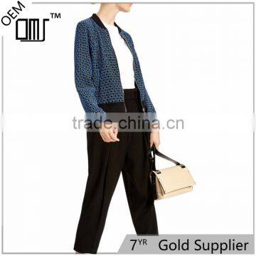 OEM big promotion wide leg black casual dress pants for ladies