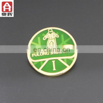 zhongshan antique gold customer sizeder tinplate badge