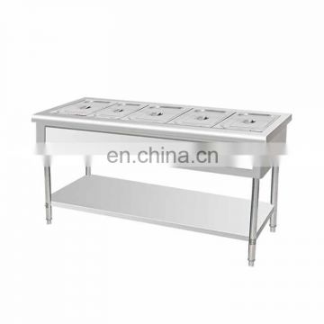 Professional counter table top 4 pan electricbainmarie