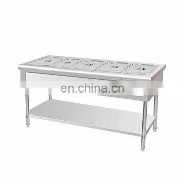 304 stainless steel free standing electricbainmarie