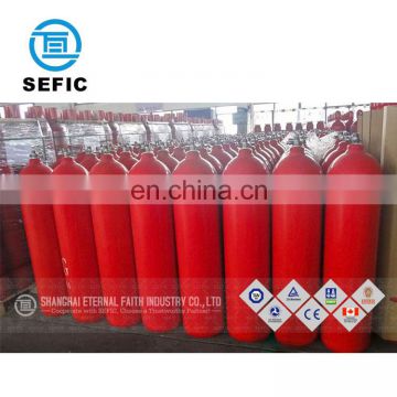 Gas Cylinder Sampling Trade Gas 5%CO2 In Argon Gas MIX,High Pressure 80L CO2 Cylinder Valve Equipped