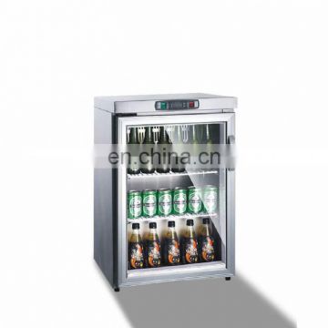 360L Supermarket Single Door Beverage Display Upright Beer Cooler With Blower Cooled Refrigerating System