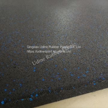 Commercial Rubber Flooring Tile - Black 1m x 1m x 20mm