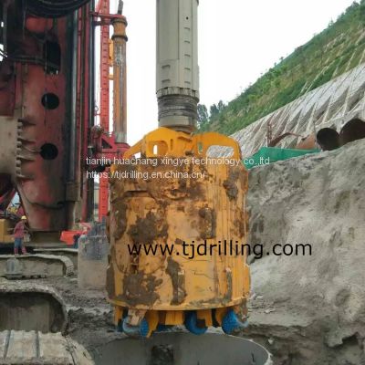 Full face drill head 800mm bauer type used for 100mpa-200mpa rock formation