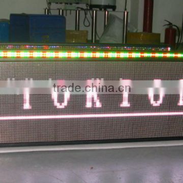 led display hd china xxx video advertising/outdoor advertising led tv/12v led car message moving scrolling sign display