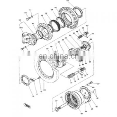 1010509 Excavator EX200-1 final/ travel device reduction gearbox parts gear ring