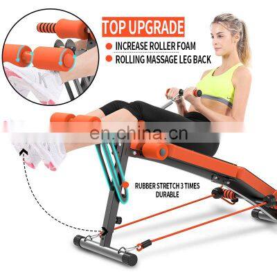 Household Foldable Sit Ups Exerciser Abs Training Fitness Chair Sit Up Bar bench  Assist Bar Bench Abdominal Exercise