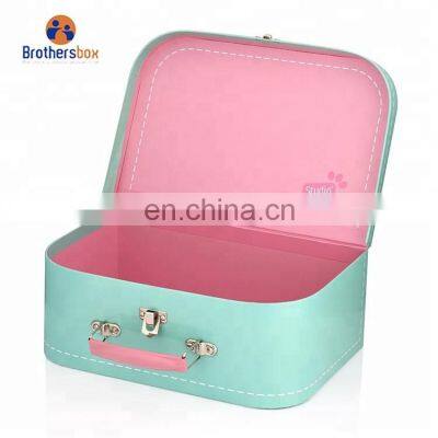 hot sale mini paper gift box cardboard children suitcase