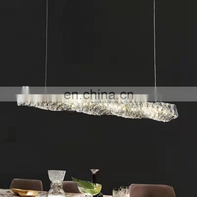 LED Crystal Luxury Chandelier Home Modern Gold Ceiling Hanging Lamp Crystal Hotel Living Room Pendant Light