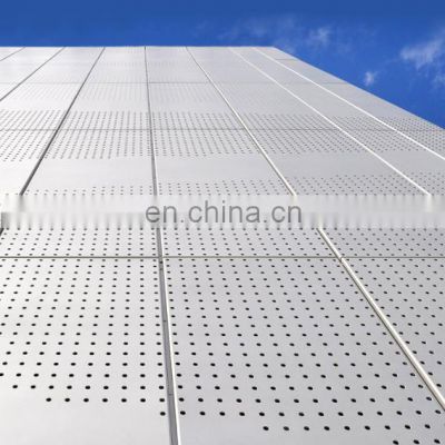 Building facade materials perforated metal facade cladding