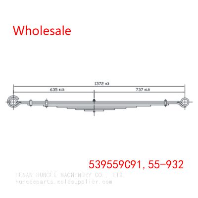 539559C91, 55-932 Heavy Duty Vehicle Front Wheel Spring Arm Wholesale for Navistar