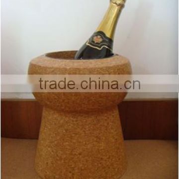 Cork champagne cooler/cork wine cooler/cork ice bucket