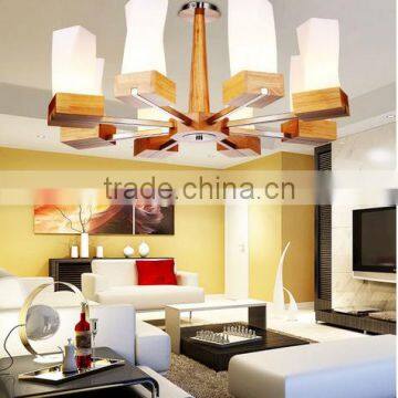 auditorium& meeting room modern wooden hanging light pendant lamp