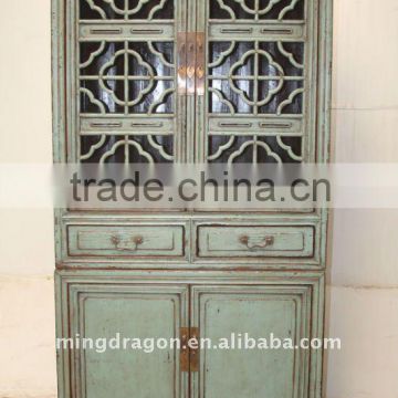 Antique Chinese Beautiful Wood Kitchen Cabinet