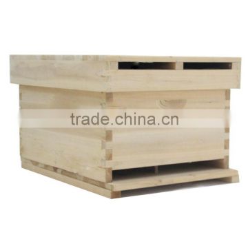 2016 hot sale factory direct supply wooden bee hives for beekeeping beehive box