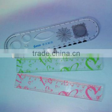 acrylic ruler with logo silk-screen