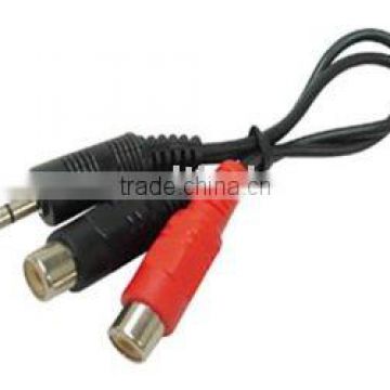 Audio Cable 3.5 mm Stereo Jack Male to 2 Phono Female