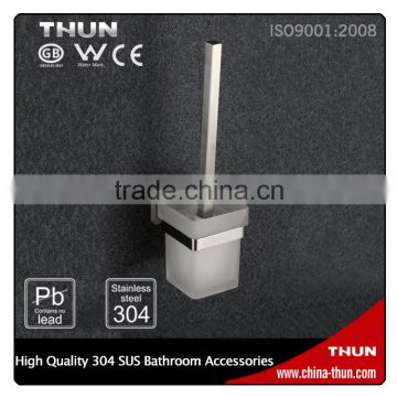 THUN square stainless steel toilet brush holder