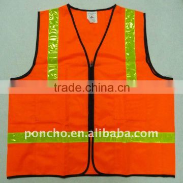 high visibility Adult Reflective PVC Safety Vest