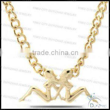 2013 new product double mudflap girls necklace