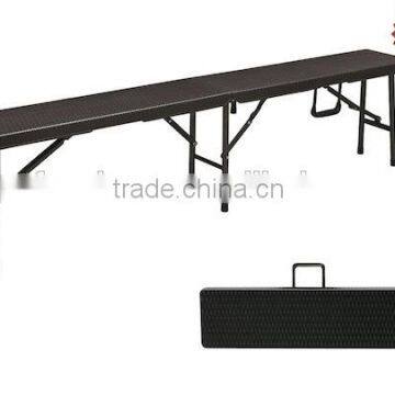 72 inch latest frattan design top with folding legs for outdoor use from China