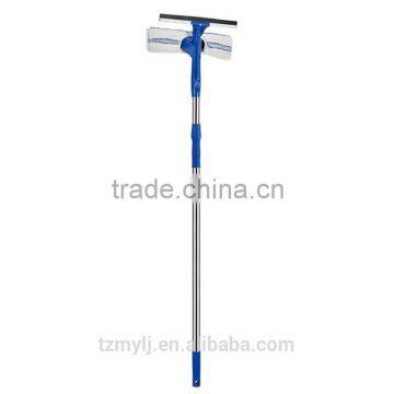 window wiper rubber blade and fiber cloth head telestopic handle can extend to 240cm