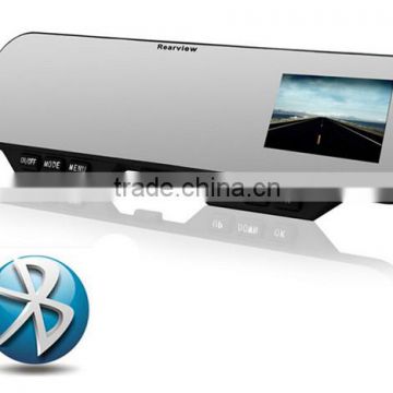 2.7 Inch LCD 1080P Full HD 5.0M Pixel 140 Degree Wide Angle Bluetooth Rearview Mirror Car DVR