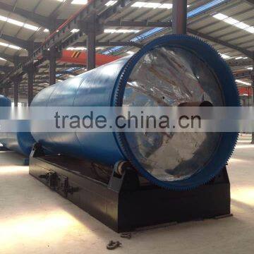 Rubber Tyre reuse pyrolysis plastic waste tyre recycling machine