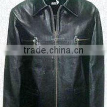 DL-1650 Mens high quality fashion leather jacket