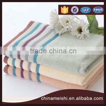 Pure Cotton Plain Color with classcal stripe patten towel