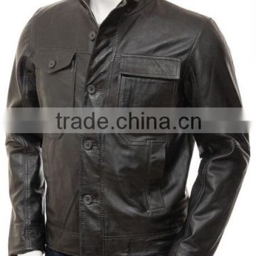 100% factory price top quality men jacket leather