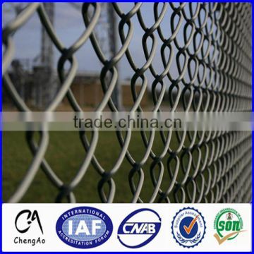 Hot dipped galvanized chain link fence/electro galvanized chain link fence