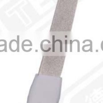 white plastic handle nail file