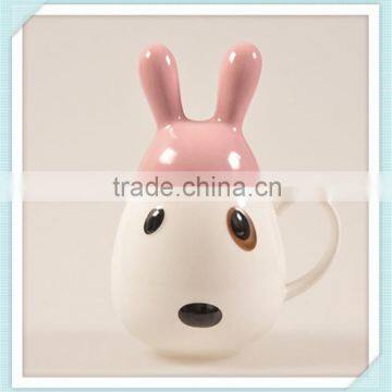 creative ceramic mug with rabbit 3d mug in rabbit design