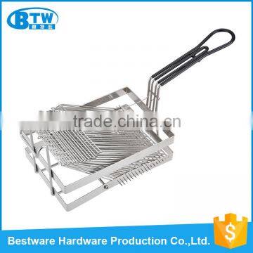 Food grade OEM&ODM accepted taco shell rectangular fry basket