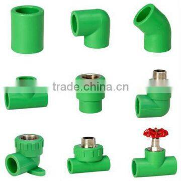 Changshu Recycled Plastic Green PPR Pipe Fittings for cold and hot water supply