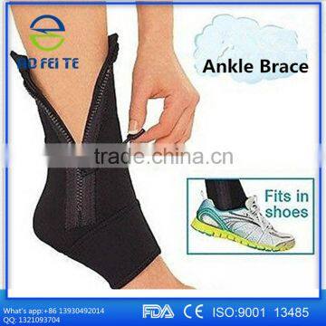 hot selling TV products Sports Neoprene Ankle Zip Up Compression Support