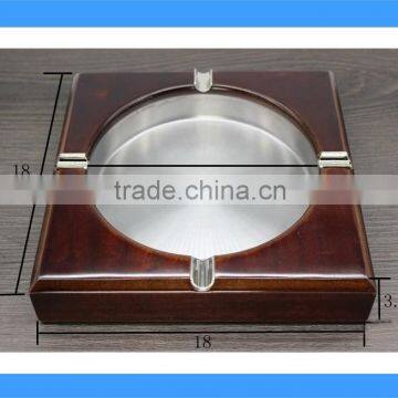 DCA009137 18cm wood table ashtray, wood cigarette ashtray