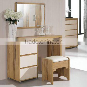 Cheap price mdf dressing table with mirror for bedroom furniture