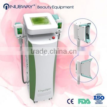 50 / 60Hz 2 Handles Fat Removal Slimming Reshaping Equipment Cryolipolysis Fat Sculpting Machine