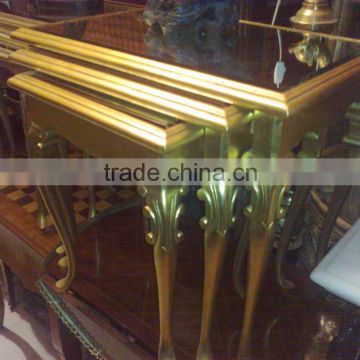 french gold nest of tables