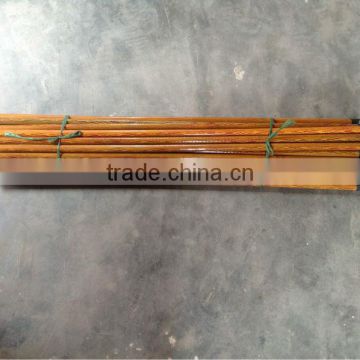 Color cap PVC coated wooden broom handle for wholesale