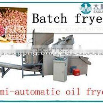 Crispy snack food semi-automatic frying making machine /plant in china